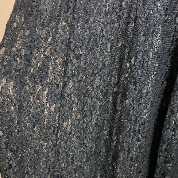 Vintage 1980’s All that Jazz Black Long Sleeve Lace Dress - Picture 4 of 8